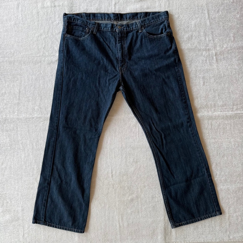 Levi's 527 Men's Slim Bootcut Jeans 42x30 Dark Wash Indigo Denim WaterLess